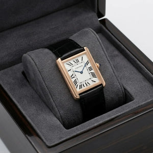 Cartier Men’s Rose Gold-Tone Rectangular Watch