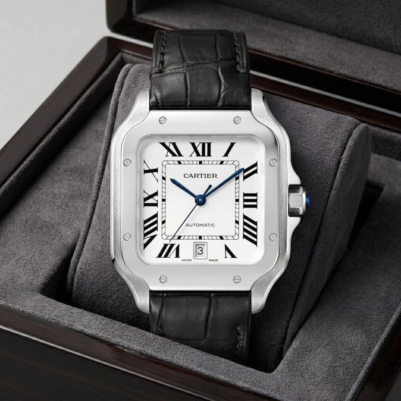 Cartier Men’s White Dial Square Watch