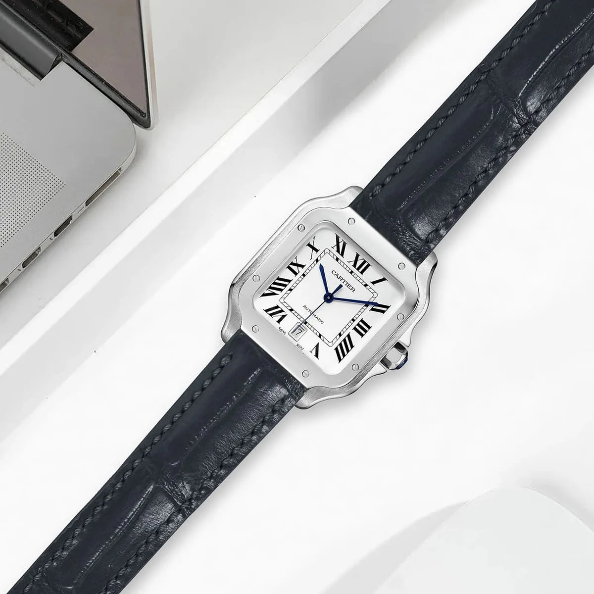 Cartier Men’s White Dial Square Watch