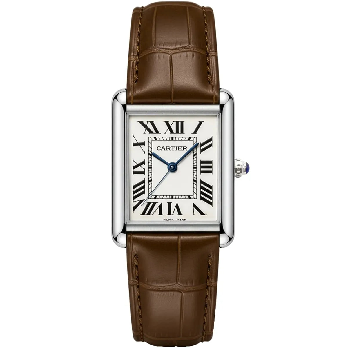 Cartier Men’s Rectangular Roman Numeral Watch