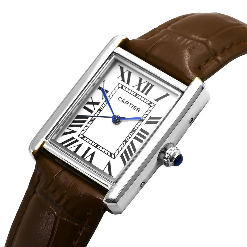 Cartier Men’s Rectangular Roman Numeral Watch