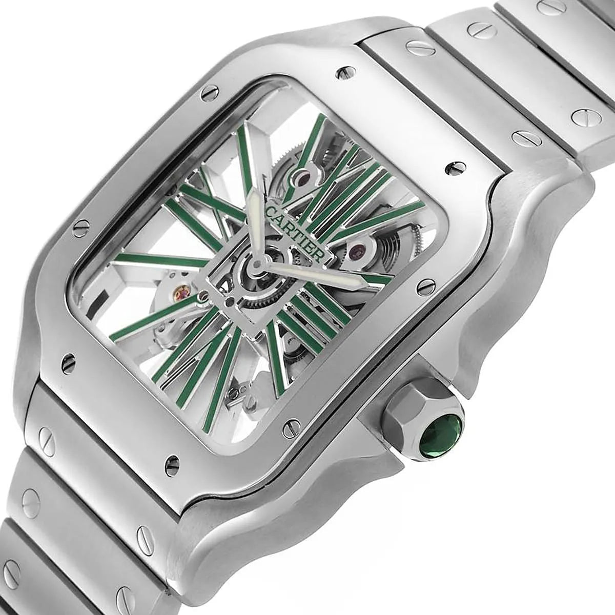Cartier Men’s Santos Automatic White Dial Watch