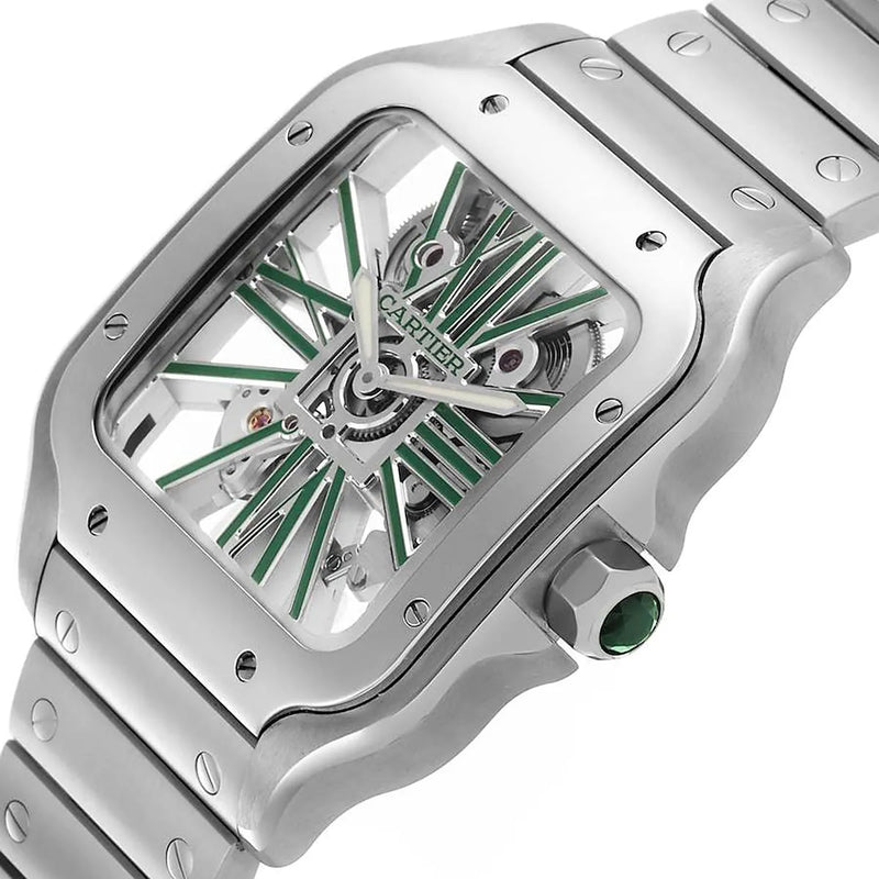 Cartier Men’s Santos Automatic White Dial Watch