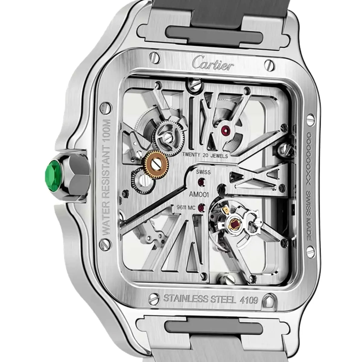 Cartier Men’s Santos Automatic White Dial Watch
