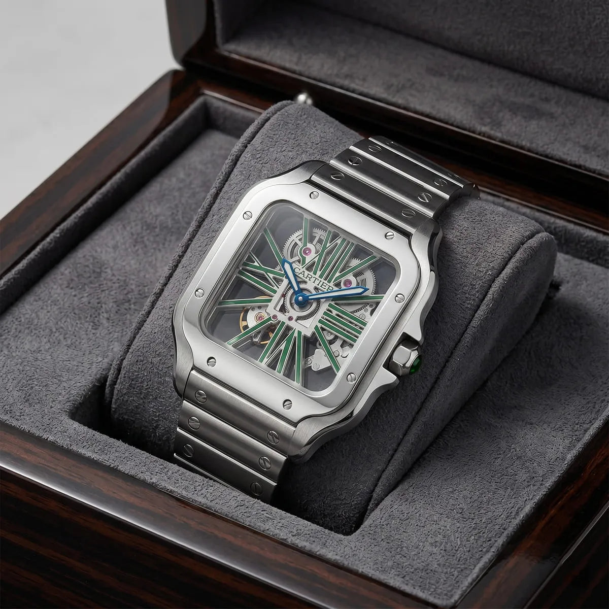 Cartier Men’s Santos Automatic White Dial Watch