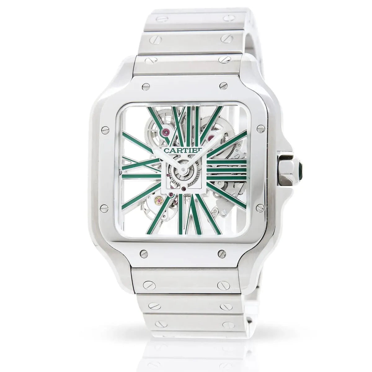 Cartier Men’s Santos Automatic White Dial Watch