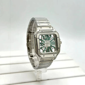 Cartier Men’s Santos Automatic White Dial Watch