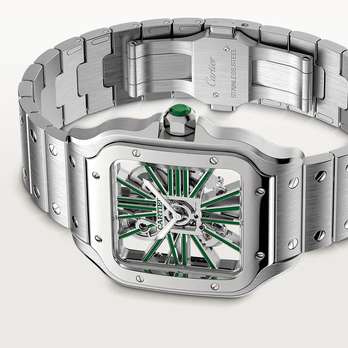 Cartier Men’s Santos Automatic White Dial Watch