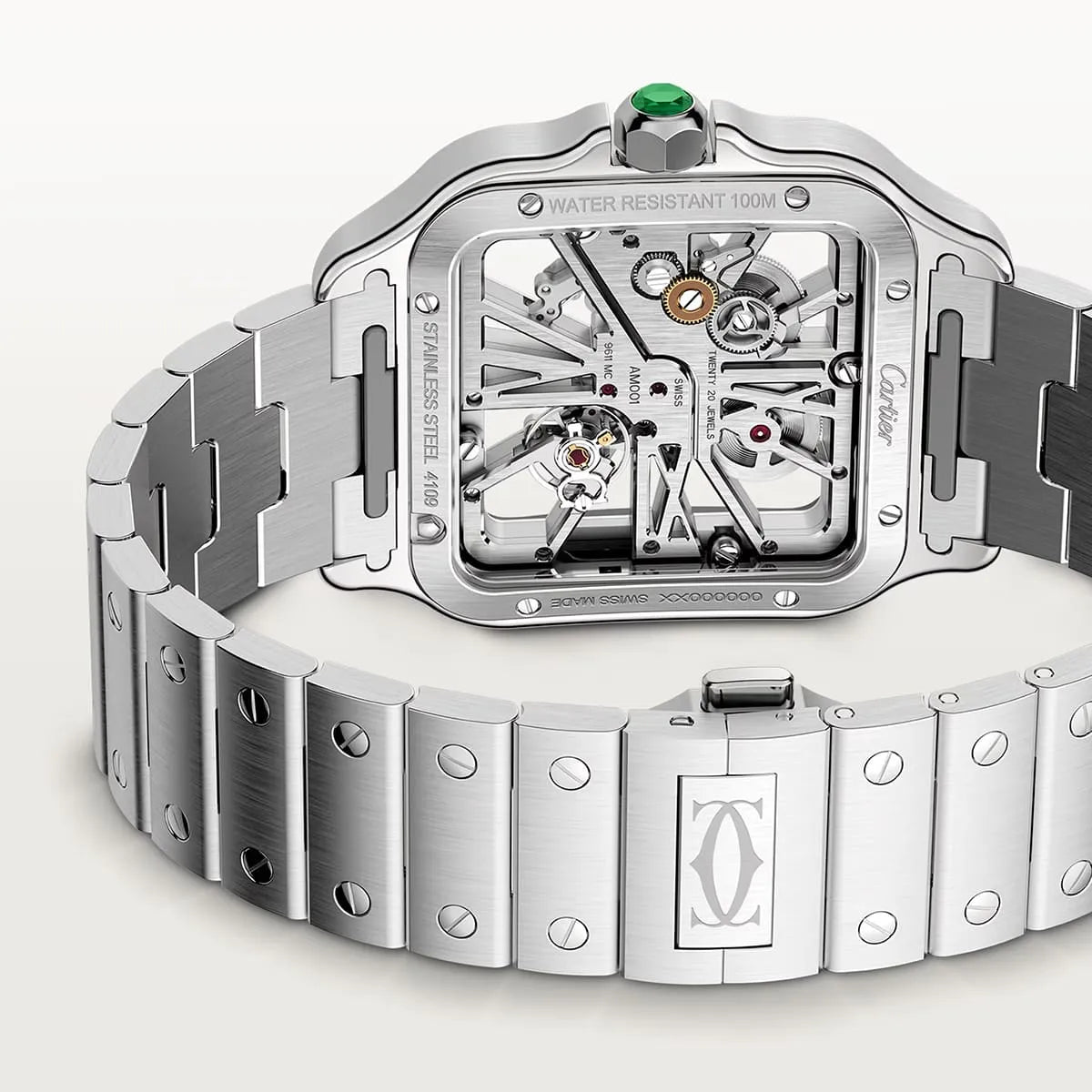 Cartier Men’s Santos Automatic White Dial Watch