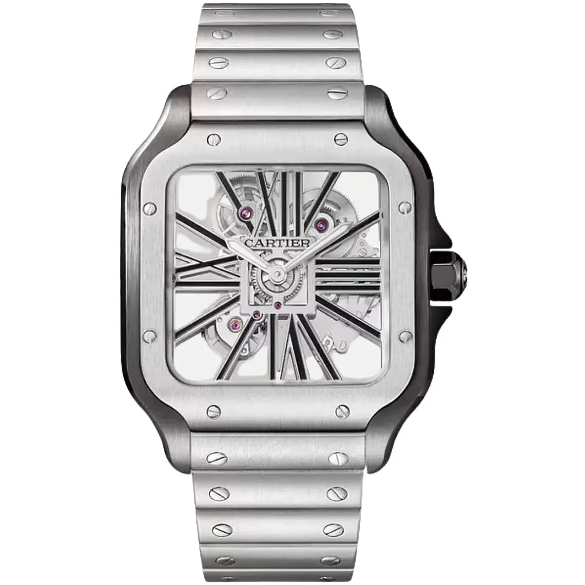 Cartier Men’s Santos Automatic Black Dial Watch