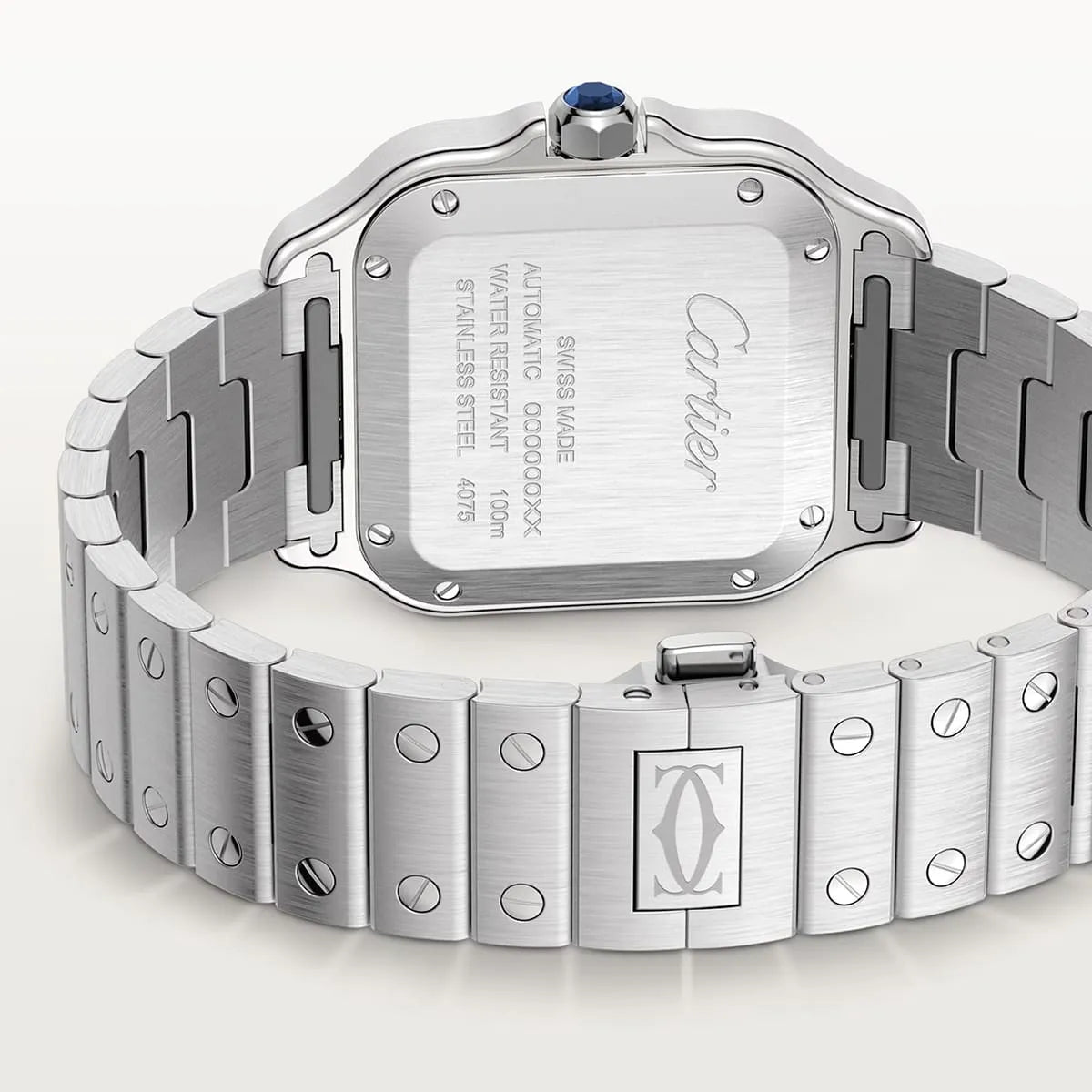 Cartier Men’s Santos Automatic Black Dial Watch