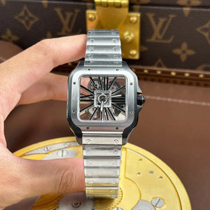 Cartier Men’s Santos Automatic Black Dial Watch