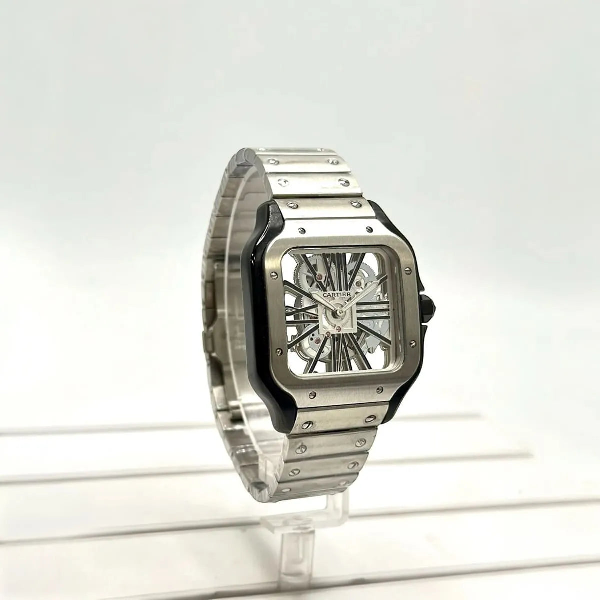 Cartier Men’s Santos Automatic Black Dial Watch