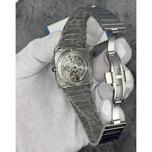 Bvlgari Men’s Octo Blue Dial Tourbillon-Style Watch