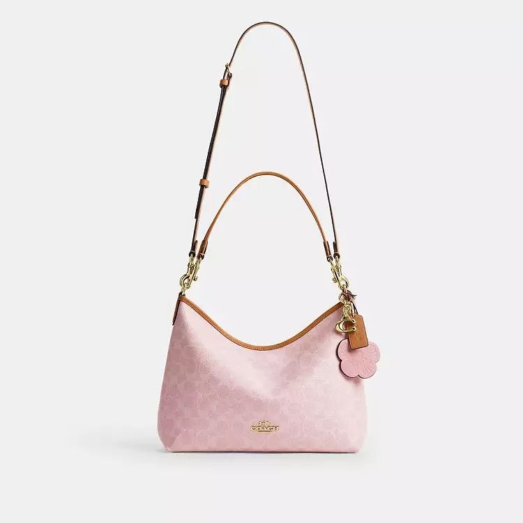 Laurel Shoulder Bag\nIn Signature Canvas With Charms
