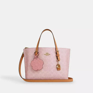 Mollie Tote Bag 25\nIn Signature Canvas With Charm