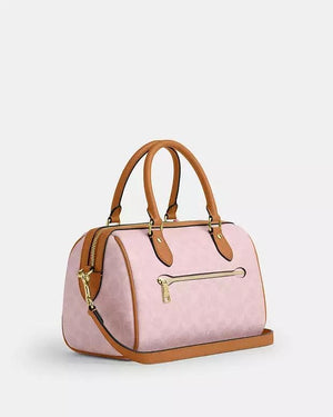 Rowan Satchel Bag In Signature Canvas With Charms mini