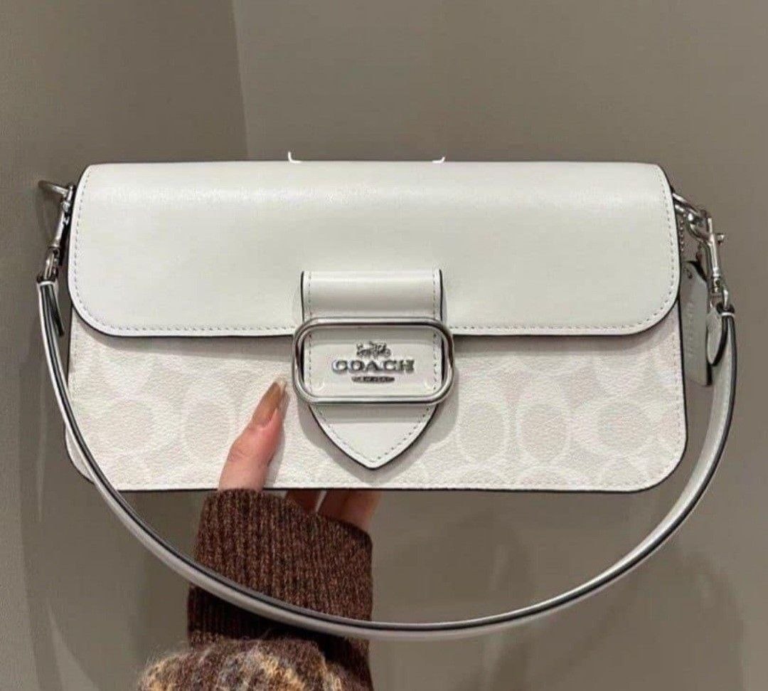 Coach Morgan Shoulder Bag In Signature Canvas navy
