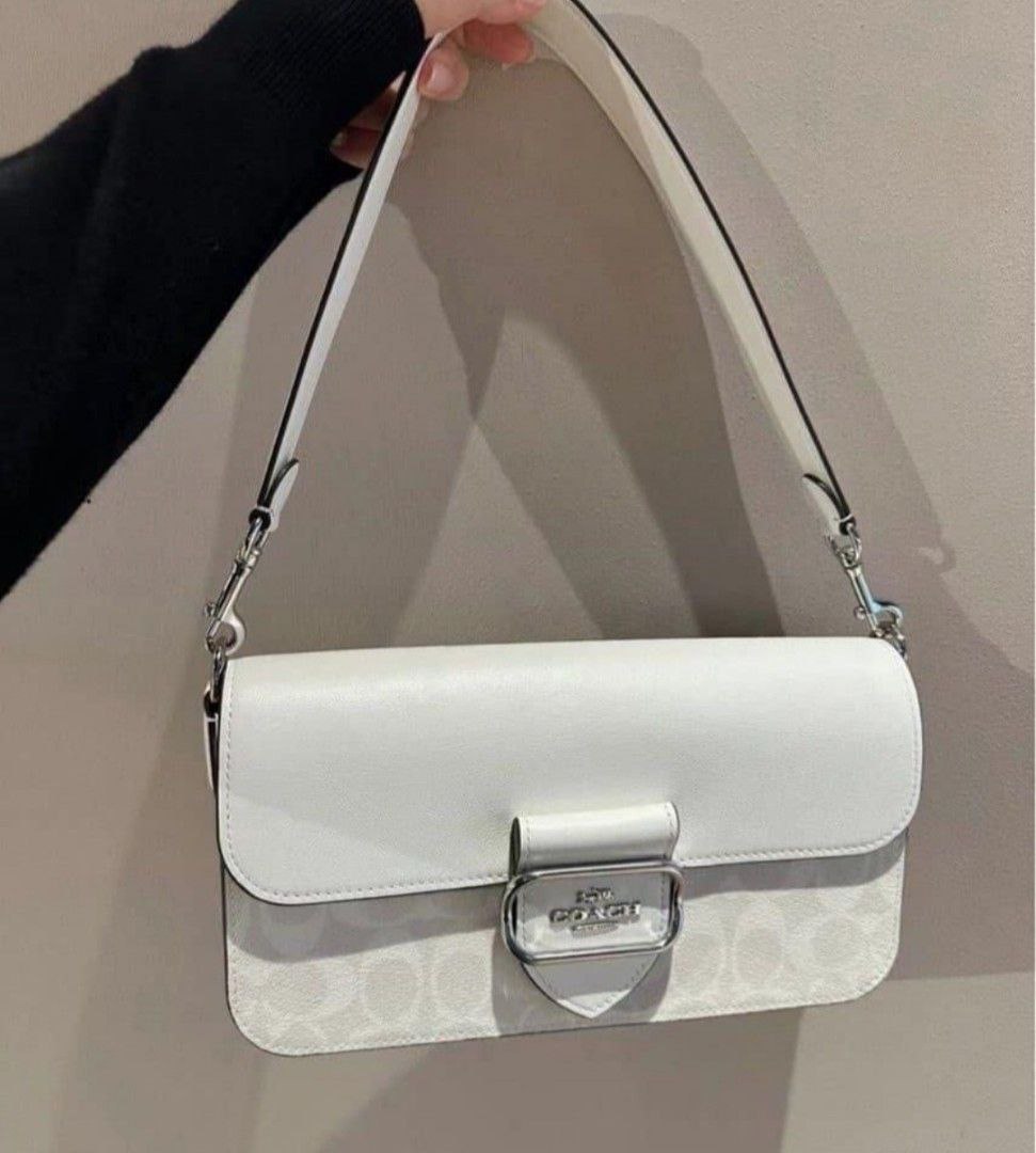 Coach Morgan Shoulder Bag In Signature Canvas navy