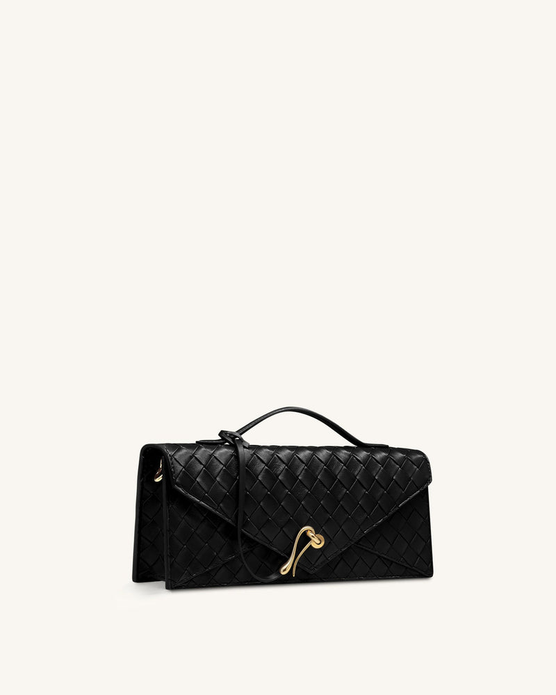 JW PEI Celeste Woven Textured Envelope Top Handle Bag