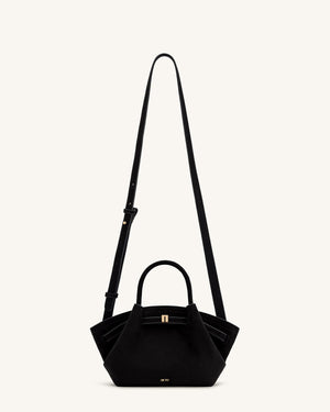JW Pei Hana Mini Faux Suede Tote Bag - Black