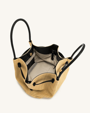 JW PEI Hana Medium Faux Straw Tote