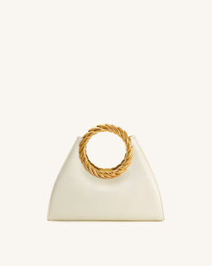 JW Pei Amiya Leaf Handle Sculpture Bag