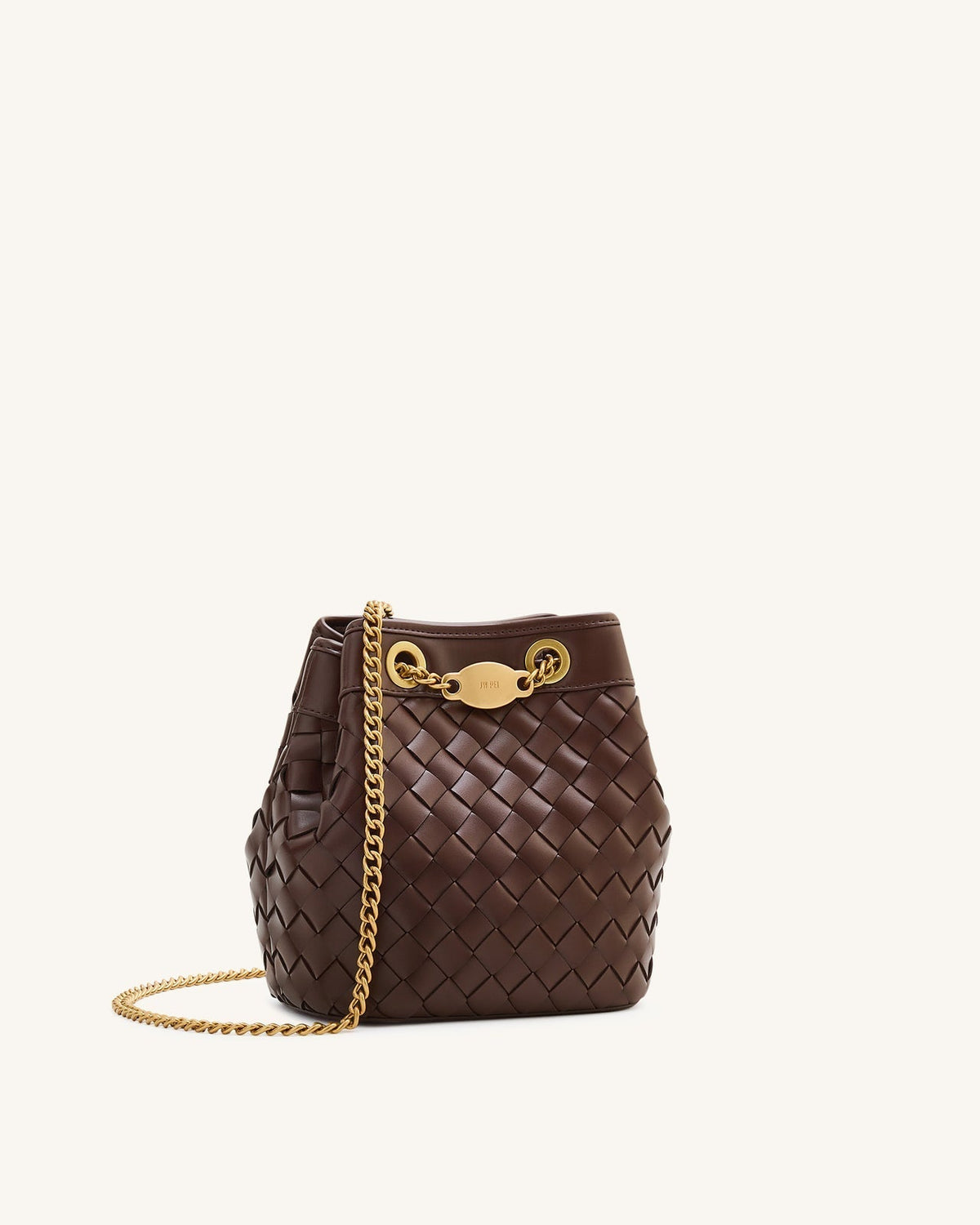 JW PEI Yara hand-woven bucket bag