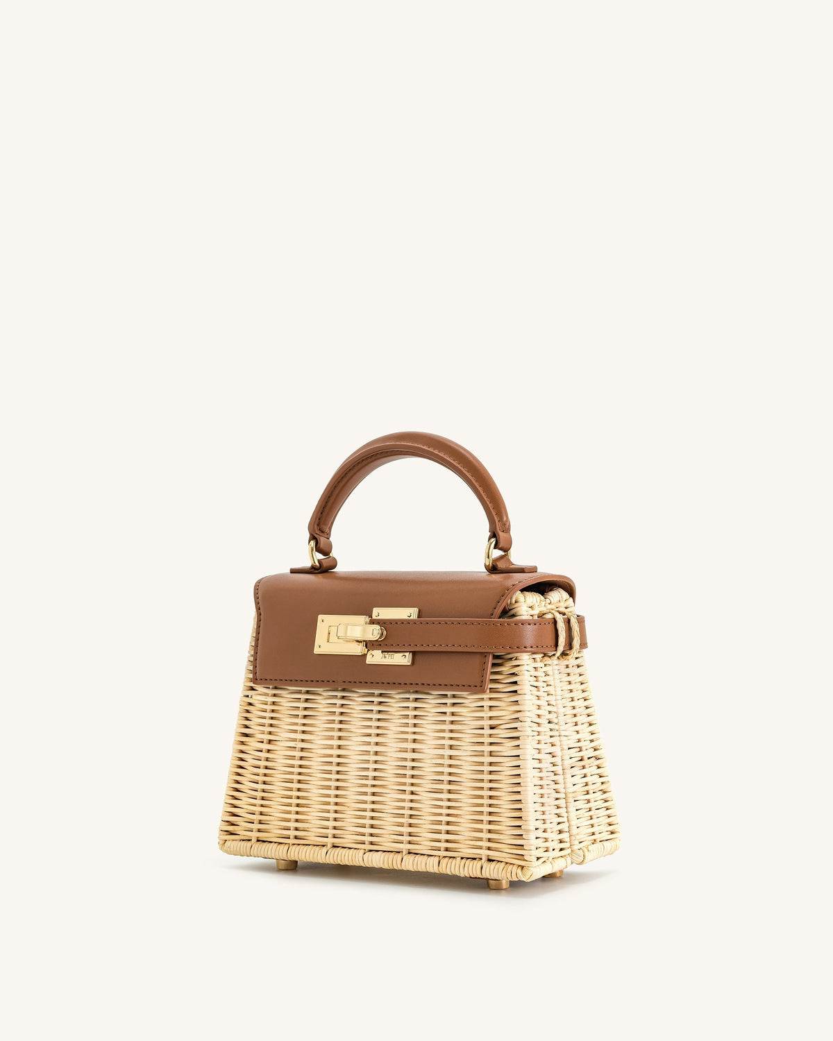 JW PEI Elise Natural Rattan Weaving Handbag