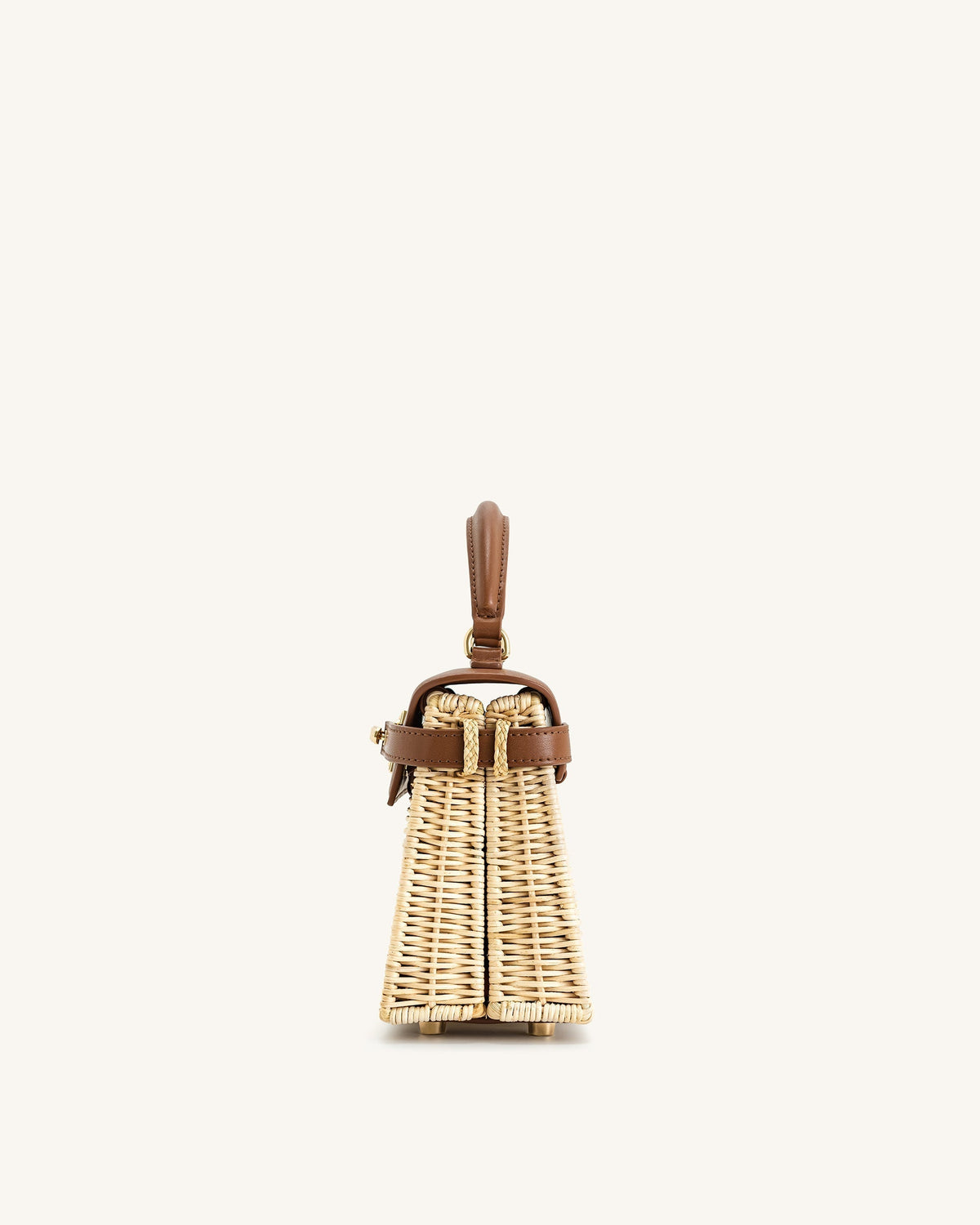 JW PEI Elise Natural Rattan Weaving Handbag