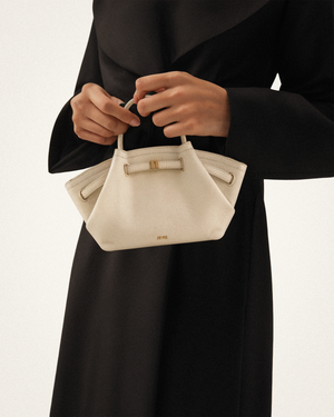 JW PEI Hana Mini Faux Suede Tote Bag - Off White