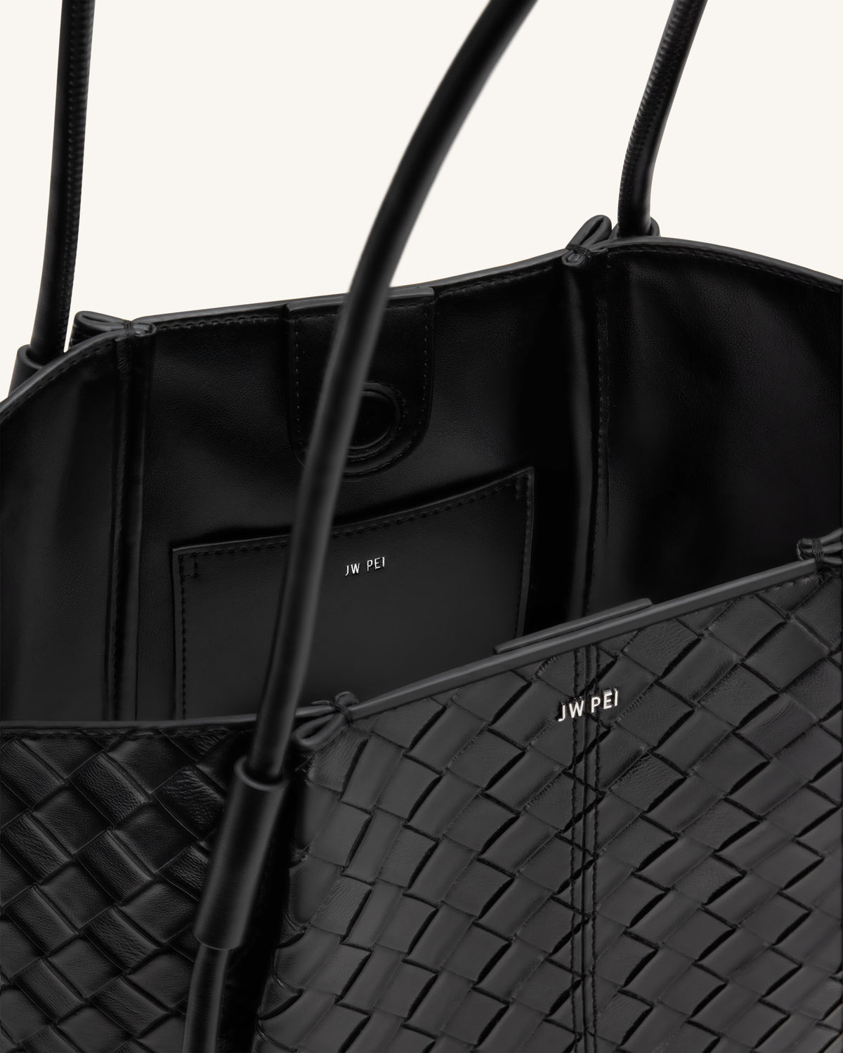 JW PEI Nala Wide Weave Texture Tote Bag