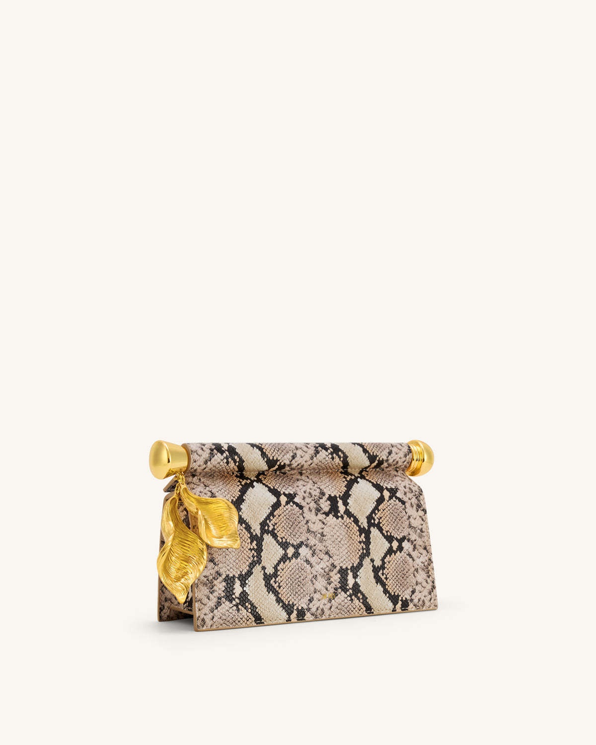 JW PEI Holly Metal Pendant Embellished Clutch - White