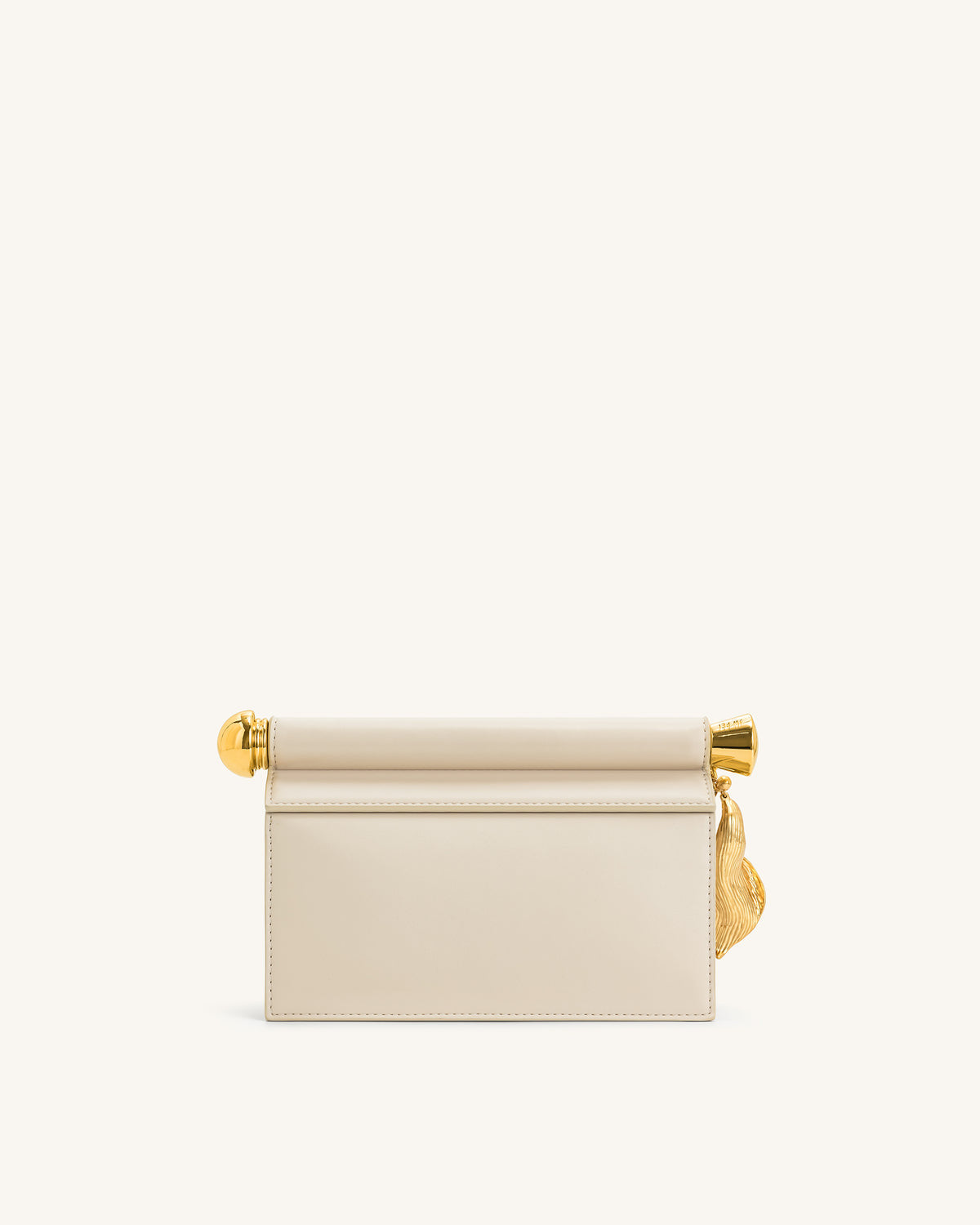 JW PEI Holly Metal Pendant Embellished Clutch - White