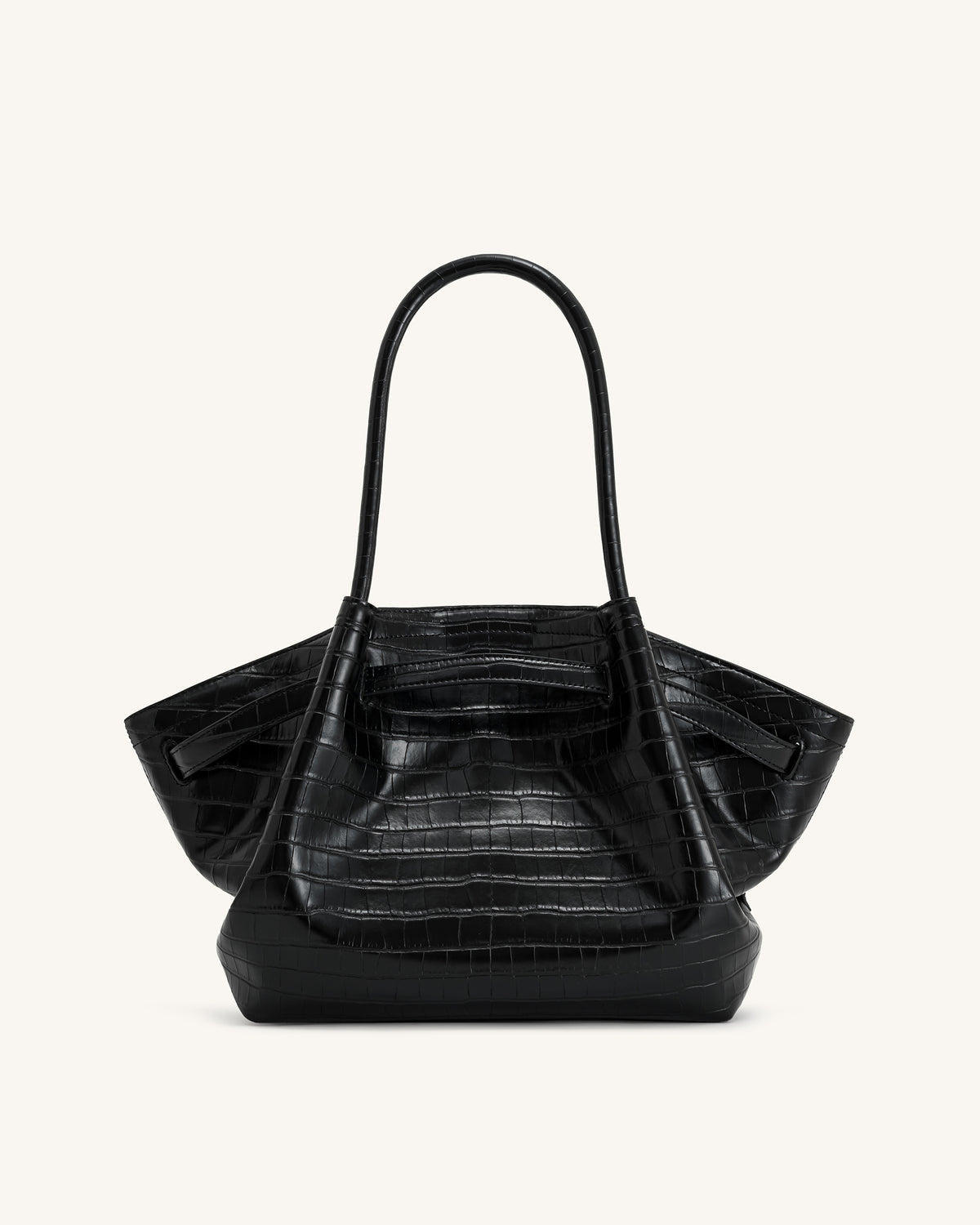 JW PEI Hana Medium Tote Bag - Black Croc