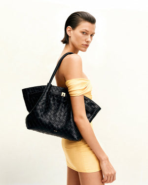 JW PEI Hana Medium Weave Texture Tote Bag