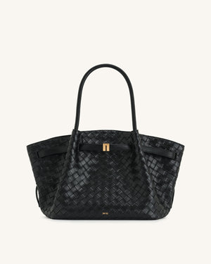 JW PEI Hana Medium Weave Texture Tote Bag