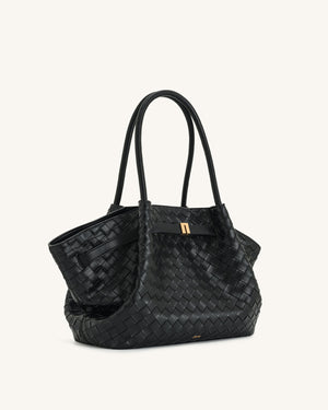JW PEI Hana Medium Weave Texture Tote Bag