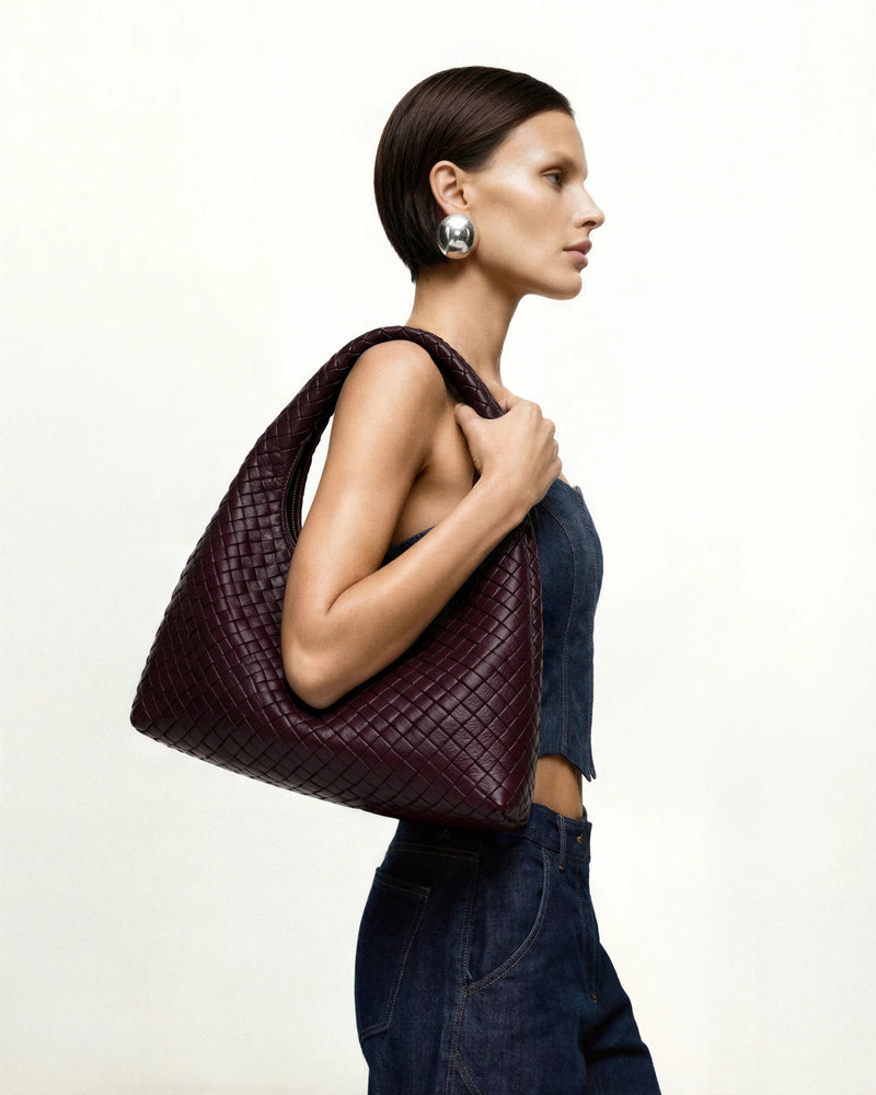 JW PEI Iaura Woven Shoulder Bag