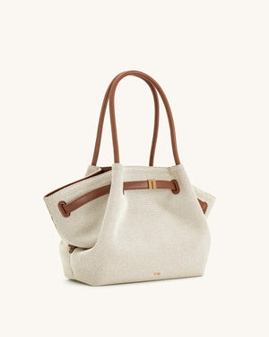 JW PEI Hana Tote Bag - Brown Canvas