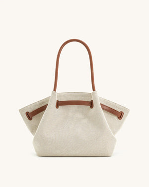JW PEI Hana Tote Bag - Brown Canvas