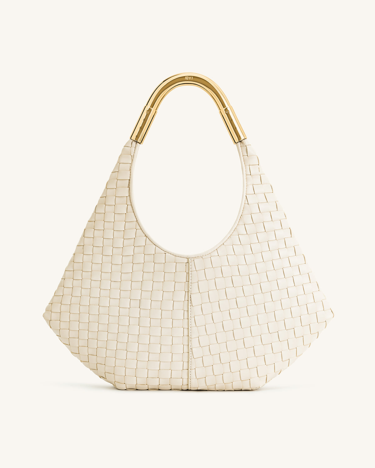 JW PEI Olivia Hand-Woven Metal Handle Hobo Bag