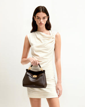 JW PEI Lucia Classic Top Handbag - Dark Brown