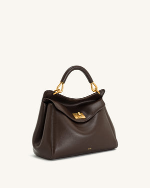JW PEI Lucia Classic Top Handbag - Dark Brown