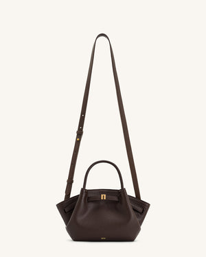 JW PEI Hana Mini Tote bag in dark brown.