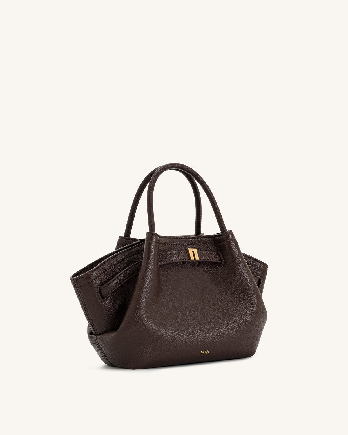 JW PEI Hana Mini Tote bag in dark brown.