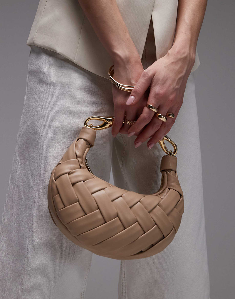 JW PEI Orla Weave handbag-almond