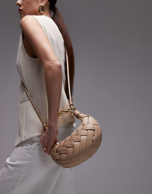 JW PEI Orla Weave handbag-almond