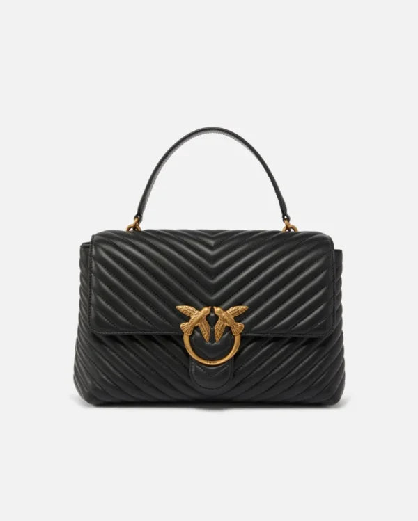 BIG LADY LOVE BAG PUFF CHEVRON PINKO