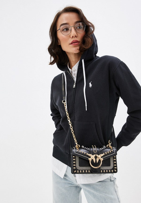 Pinko Love studded shoulder bag